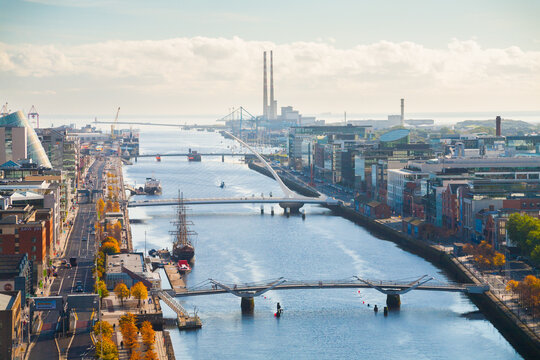 Dublin skyline showing modern buildings alongside traditional architecture