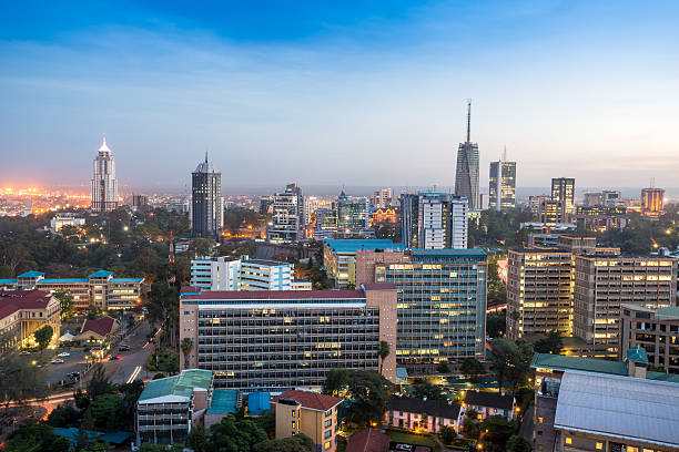 Nairobi skyline showing modern buildings and development