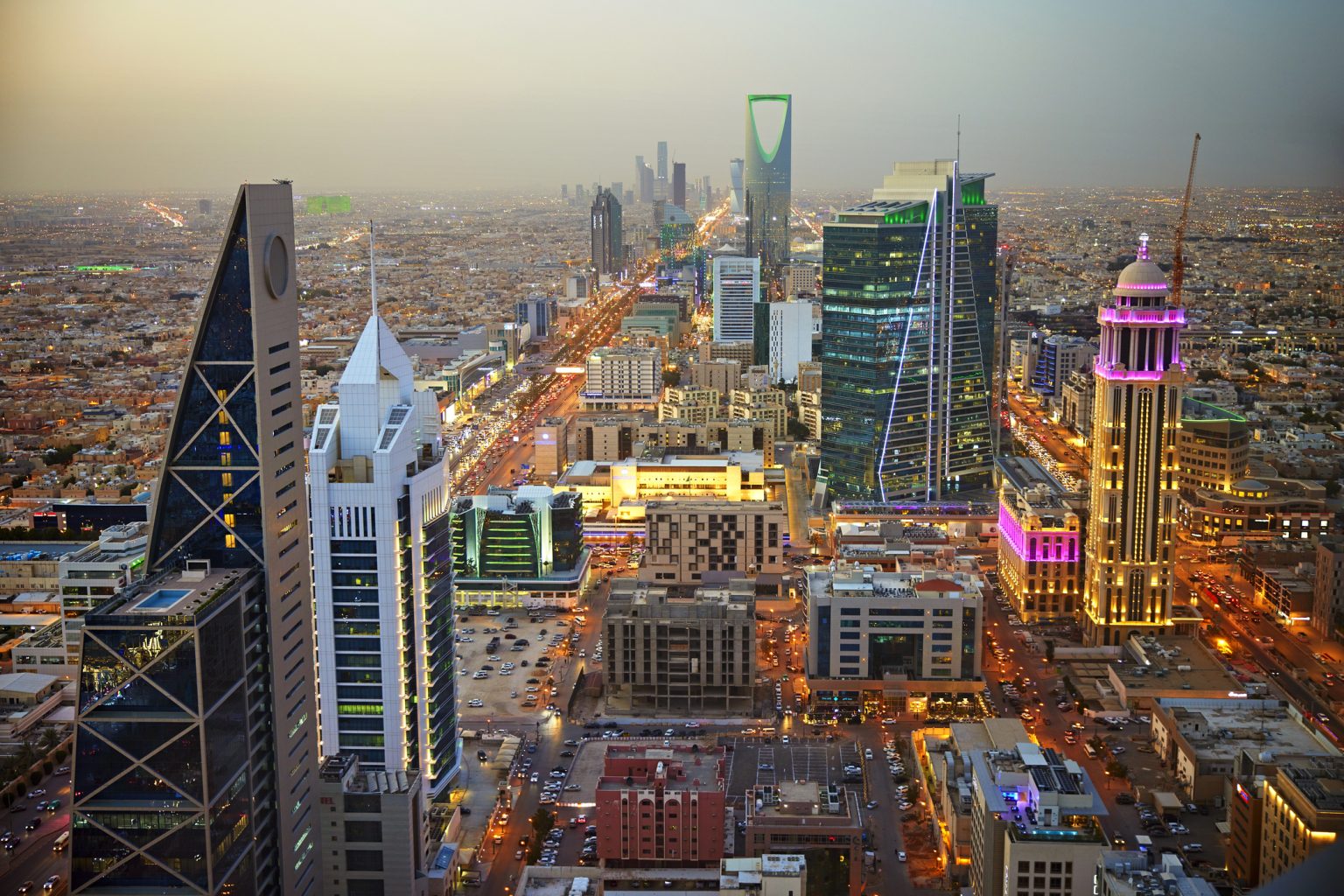 Riyadh skyline showing modern development