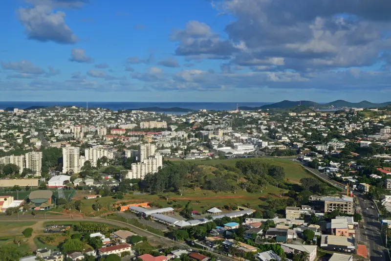 Aerial view of Nouméa, New Caledonia