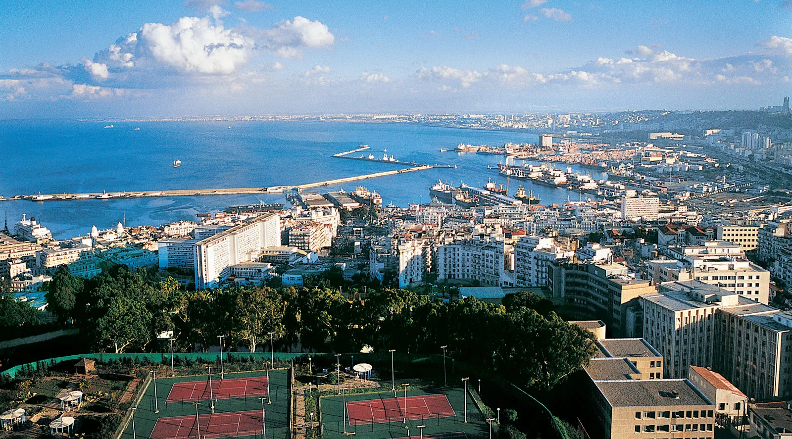 Algiers skyline overlooking the Mediterranean Sea