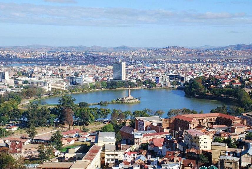 Antananarivo skyline showcasing a mix of development in Madagascar's capital