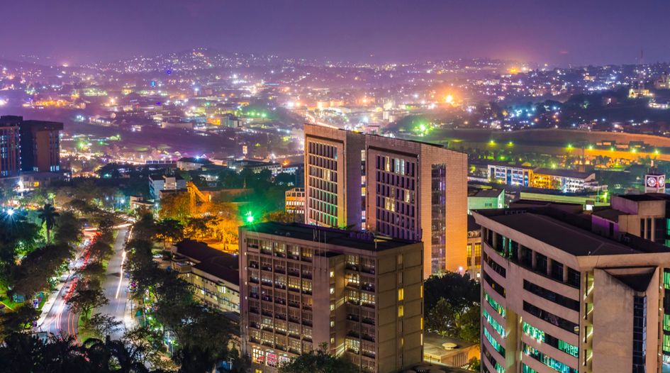 Banjul skyline showing modern and traditional buildings