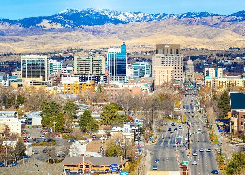 Boise Idaho skyline with modern development
