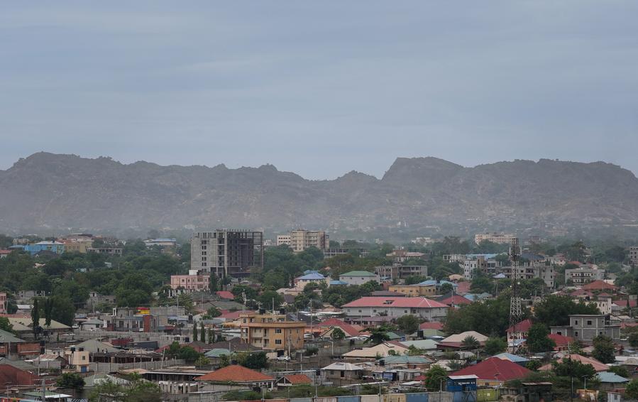 Juba skyline showing development and the White Nile River