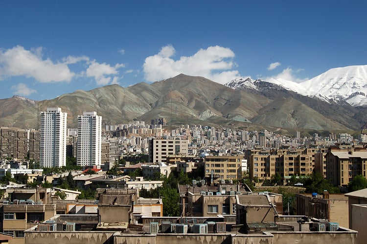 Kabul cityscape showing a mix of modern and traditional buildings