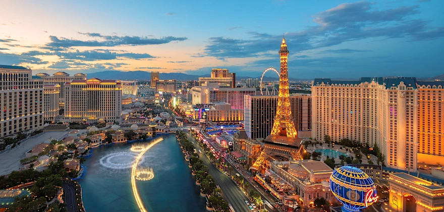 Las Vegas skyline with modern development