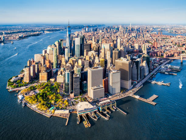 New York City skyline with modern development