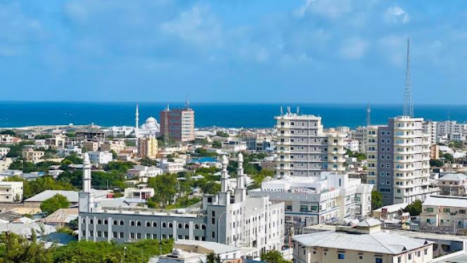 Mogadishu skyline showing new developments and reconstruction