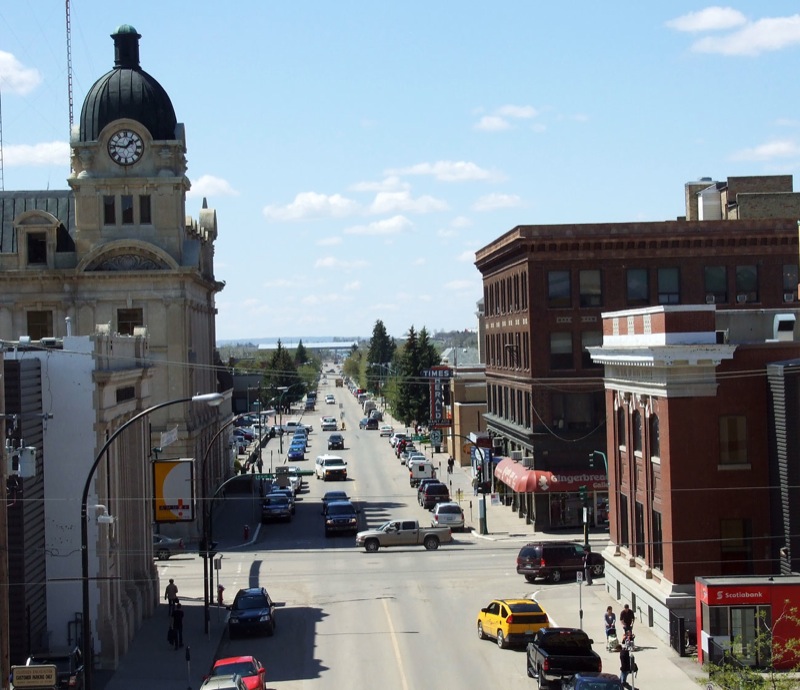 Historic downtown Moose Jaw