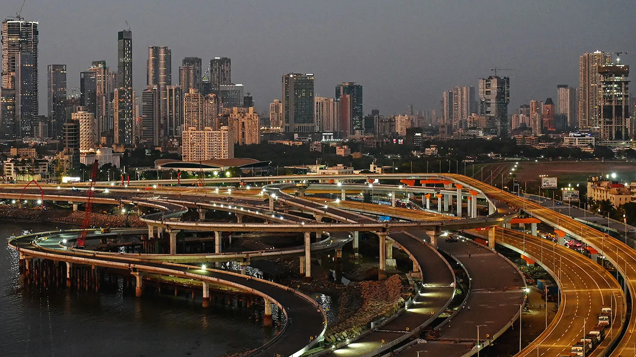 Mumbai skyline showing modern skyscrapers alongside historic buildings