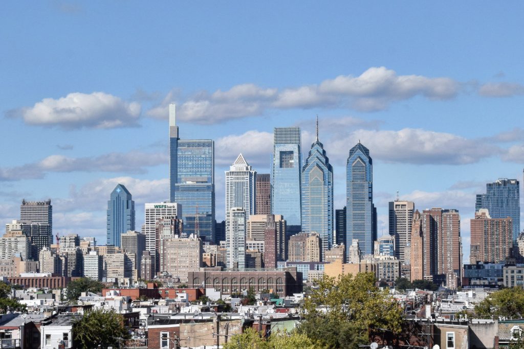 Philadelphia skyline showcasing Pennsylvania's urban development