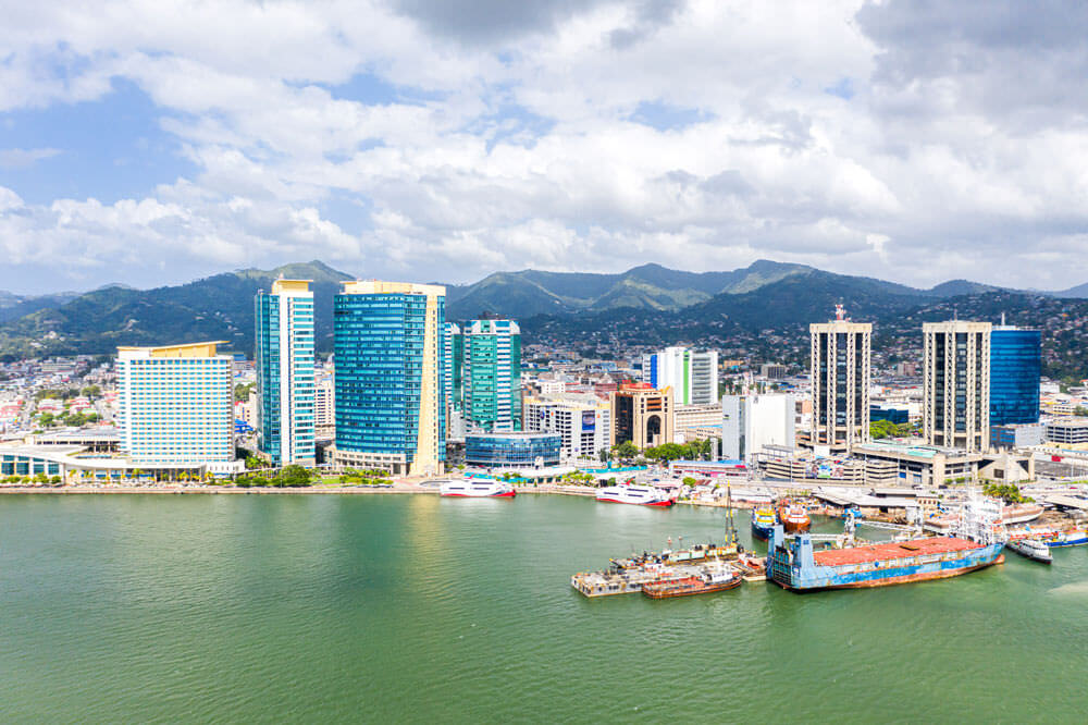 Port of Spain skyline showing modern buildings