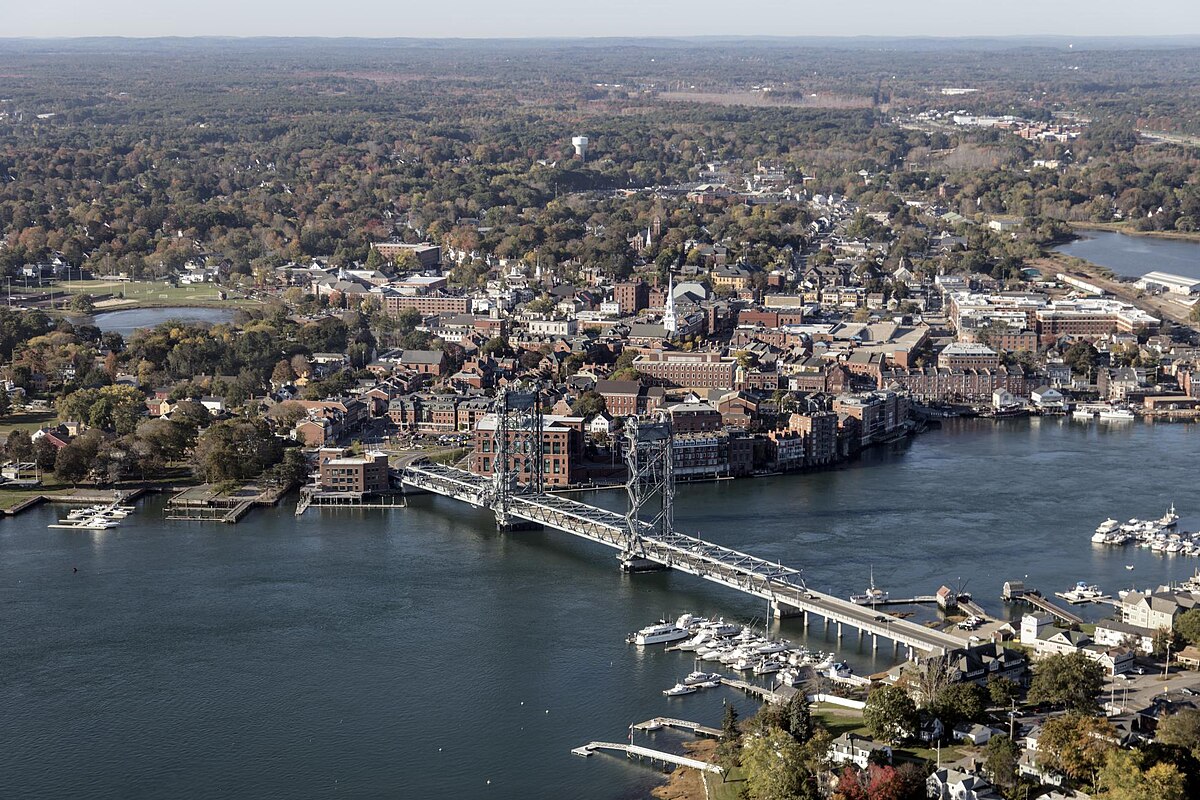 Portsmouth, New Hampshire historic downtown and waterfront