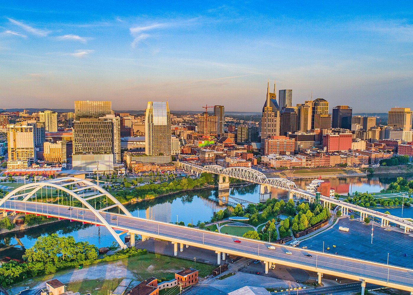 Nashville skyline with modern development