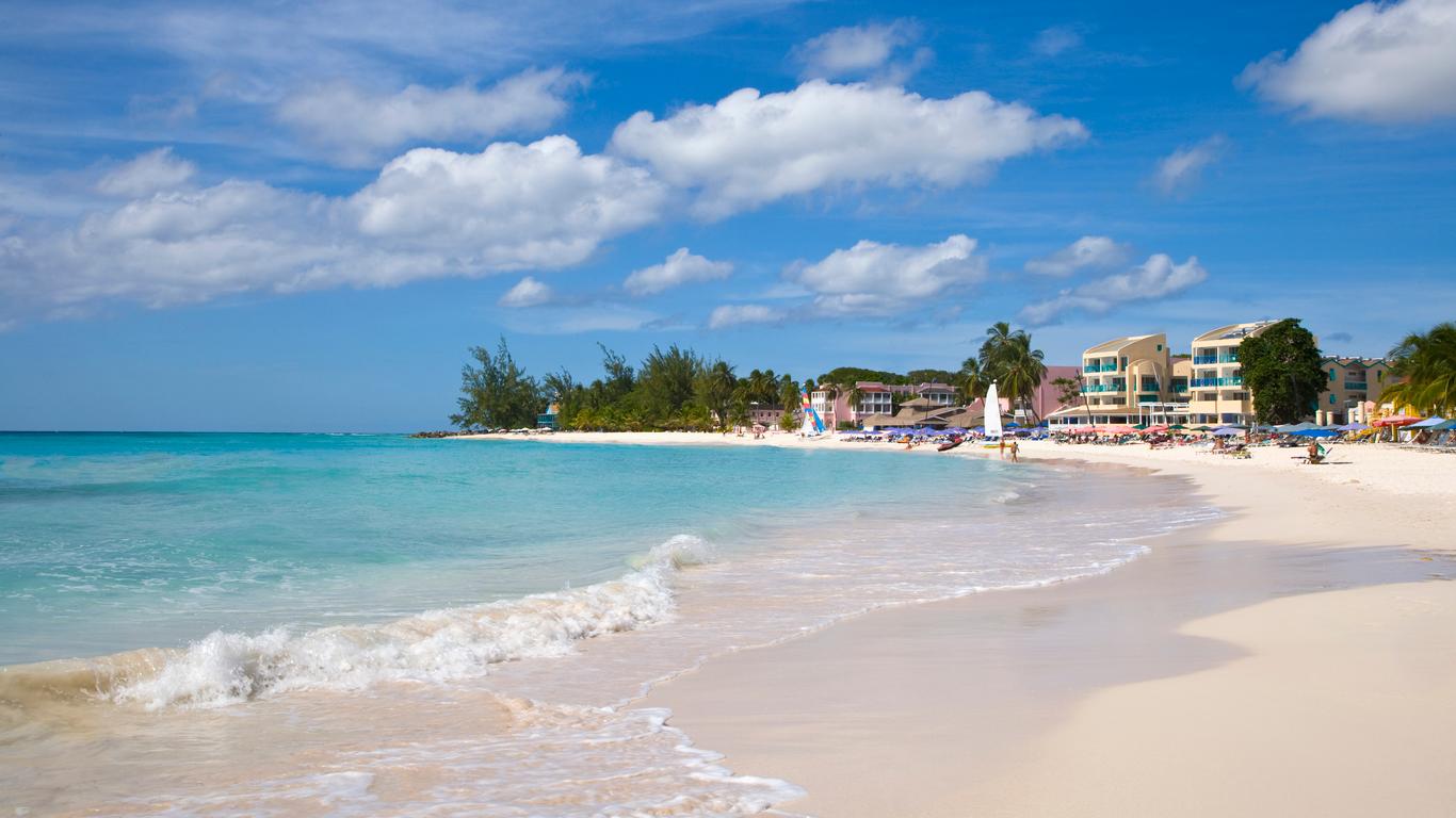 Beautiful coastal view of Barbados showing turquoise waters and pristine beaches