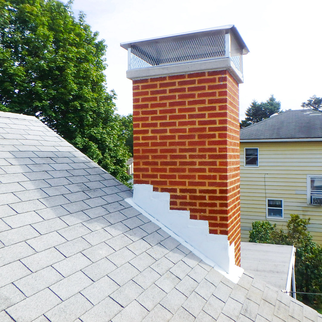 Professional chimney work inspection cleaning repair cap crown flashing liner masonry maintenance