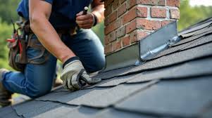 Professional flashing repair chimney valley step flashing roof leak prevention waterproofing metal installation