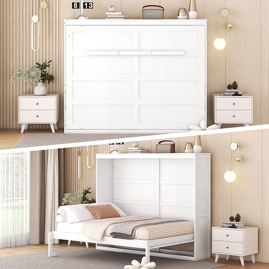 murphy bed installation cost guide 2026 wall bed space saving bedroom guest room home office combo cabinet murphy bed desk sofa install anchored to studs