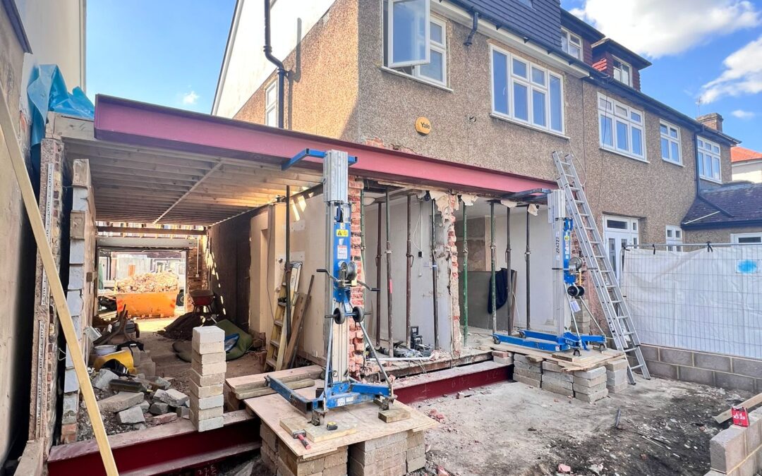 structural modification beam installation load bearing wall removal engineering support