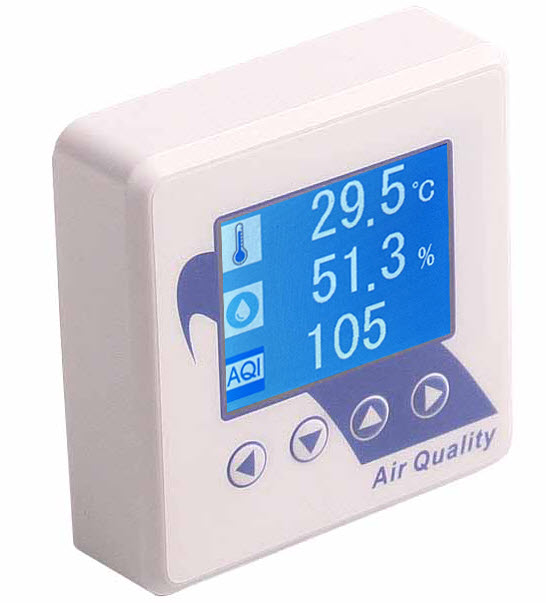 environmental sensors temperature humidity air quality CO2 VOC PM2.5 freeze protection smart home monitoring energy savings alerts