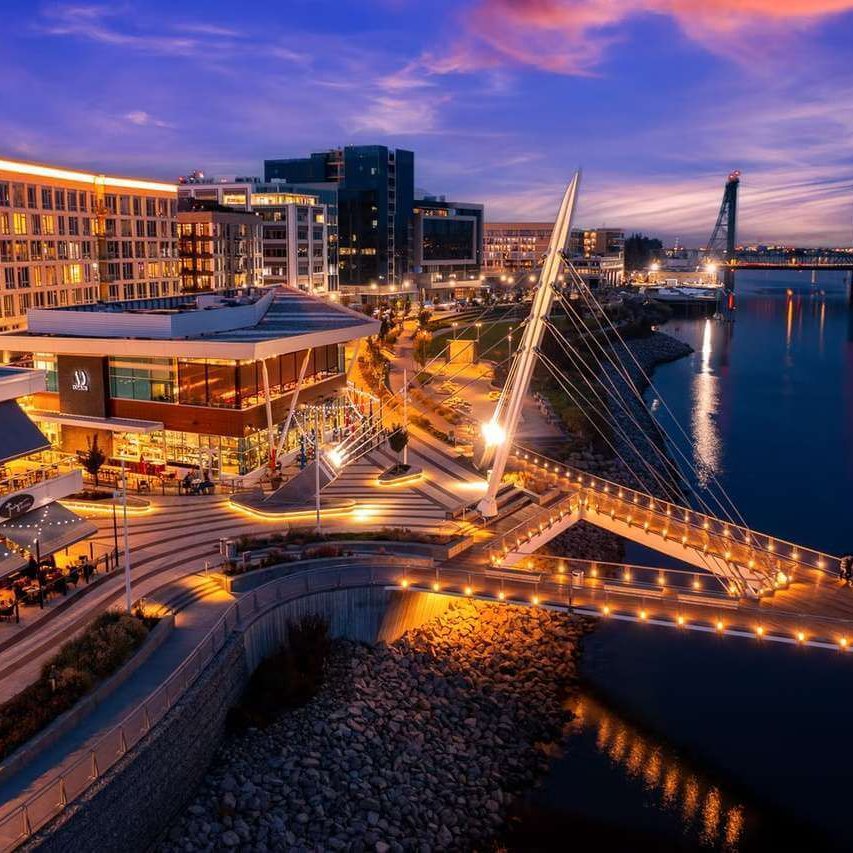 Vancouver Washington waterfront and Columbia River