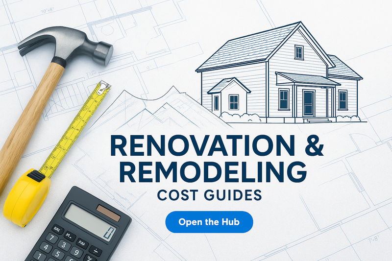 Renovation and Remodeling Cost Guides