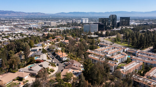San Fernando Valley aerial view
