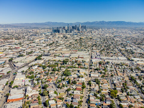 South Los Angeles aerial view