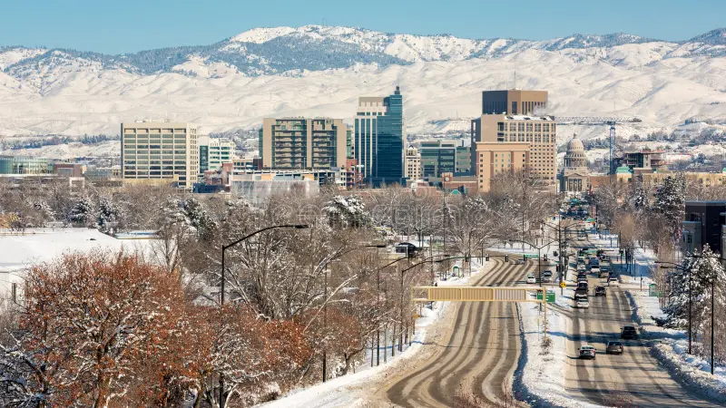 Boise skyline with Foothills