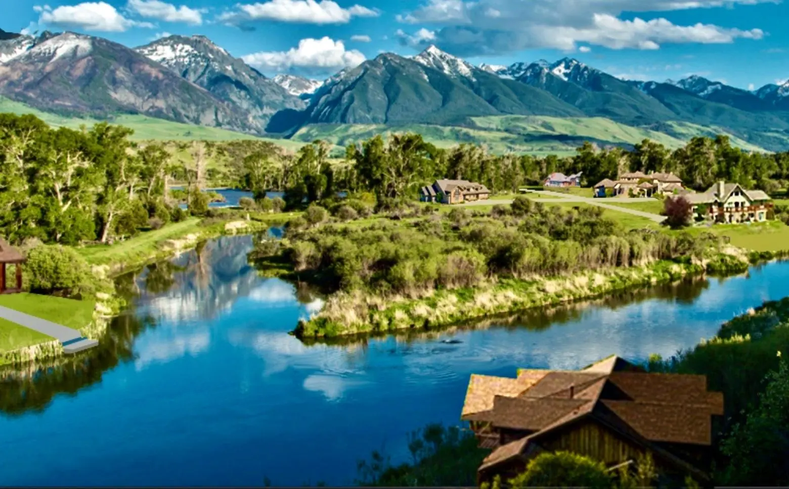 Livingston Montana along the Yellowstone River