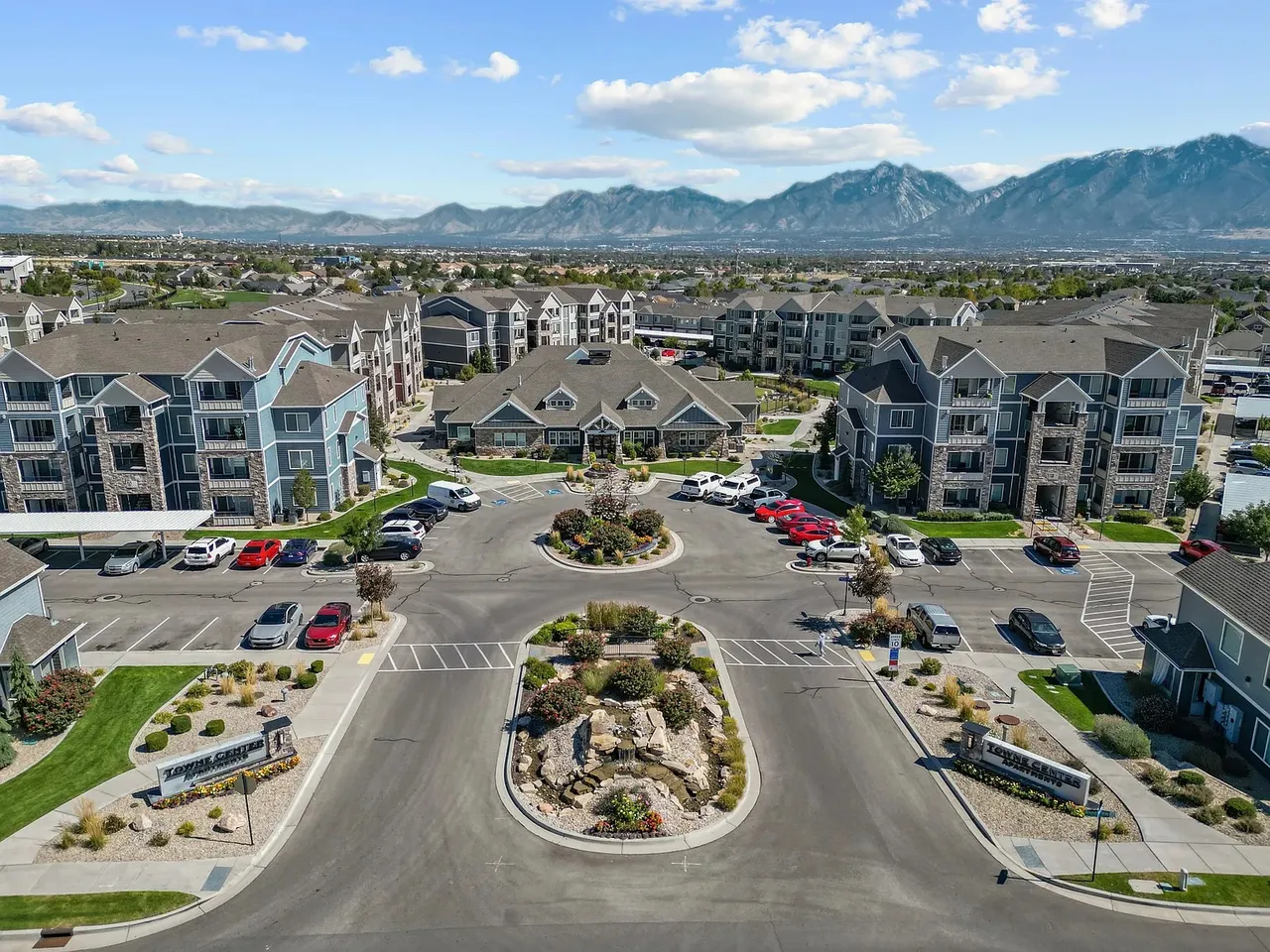 Herriman Utah residential community with mountain views
