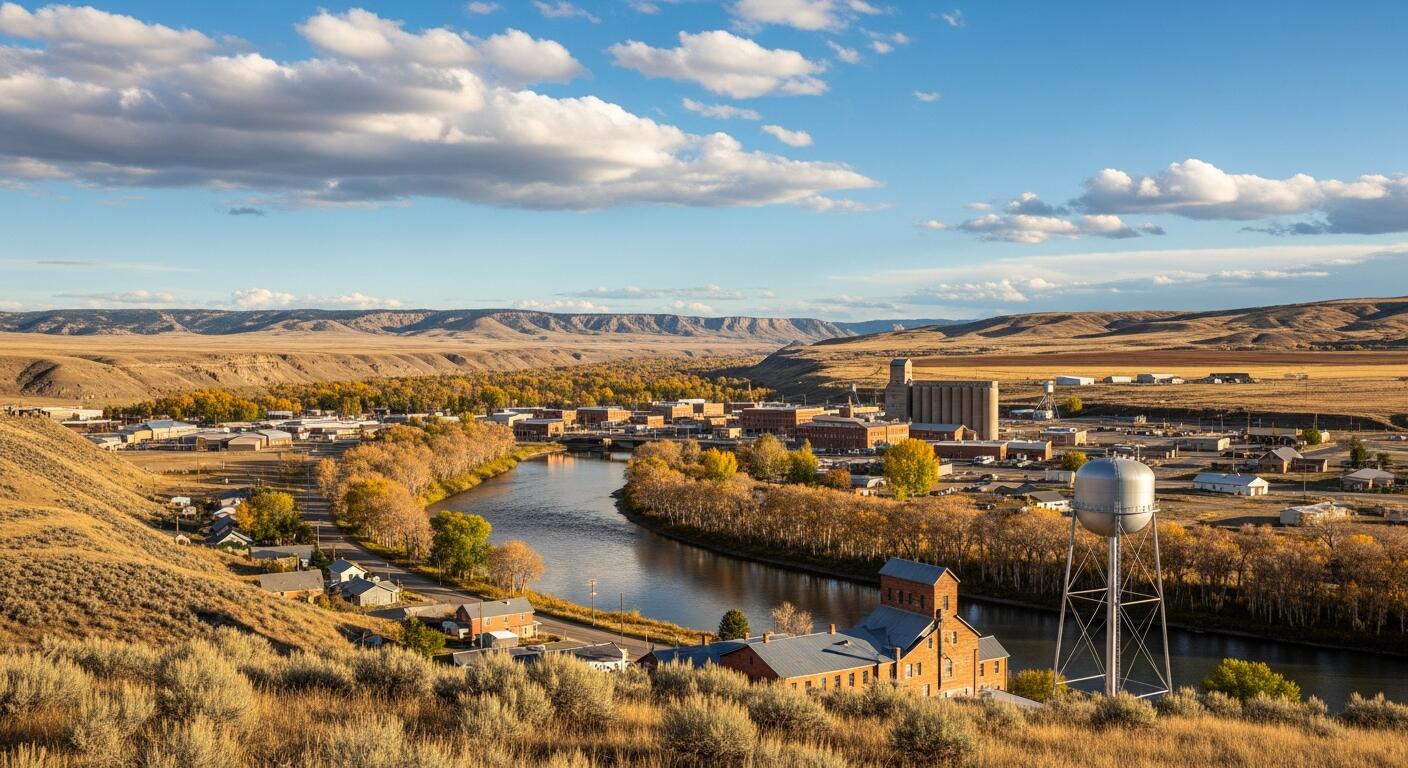 Bighorn Basin landscape near Worland Wyoming