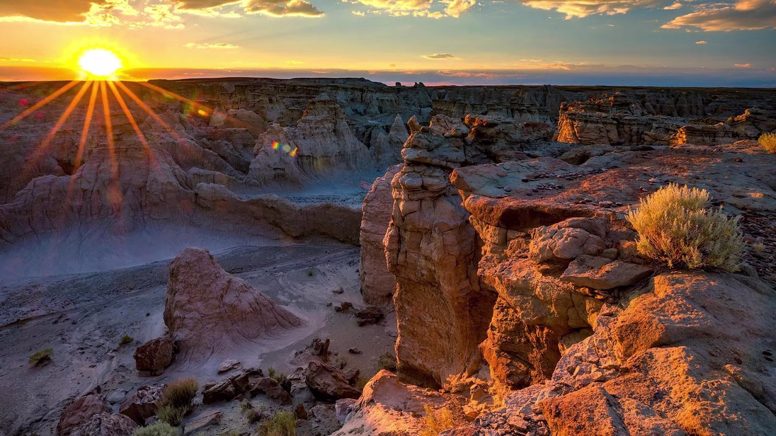 Rock Springs Wyoming landscape with desert terrain