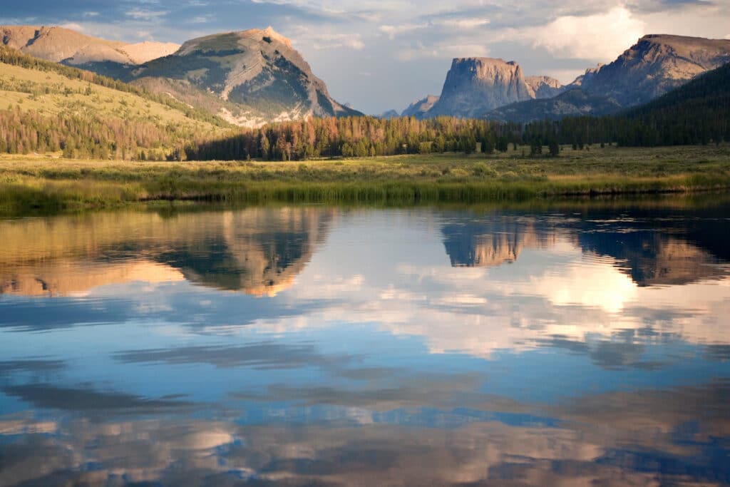Wind River Range and Lander Wyoming landscape