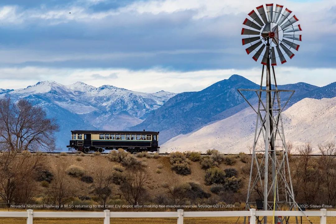 Ely Nevada high desert with Nevada Northern Railway