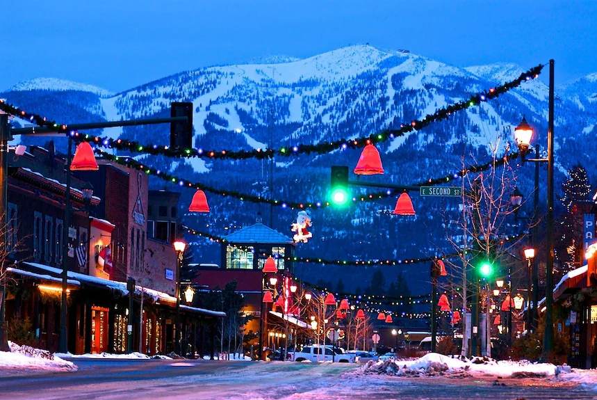 Whitefish Montana resort town near Glacier National Park