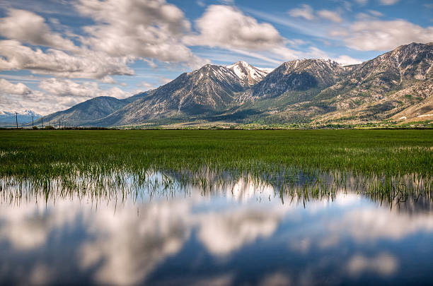 Carson Valley Nevada with Sierra Nevada mountains