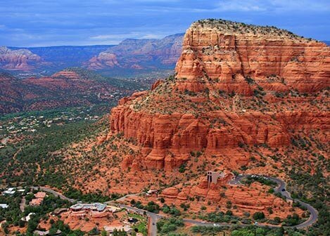 Sedona Arizona red rock formations and desert landscape