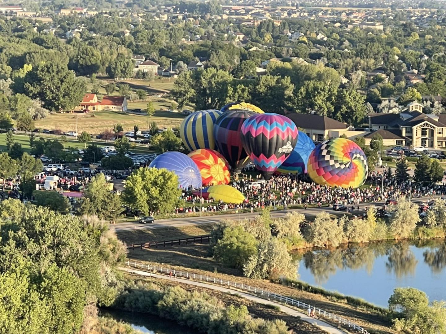Windsor Colorado Lake and downtown