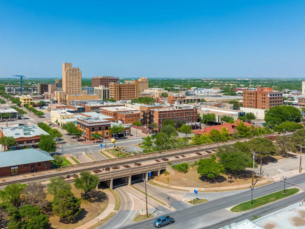 Abilene Texas downtown and Dyess Air Force Base area