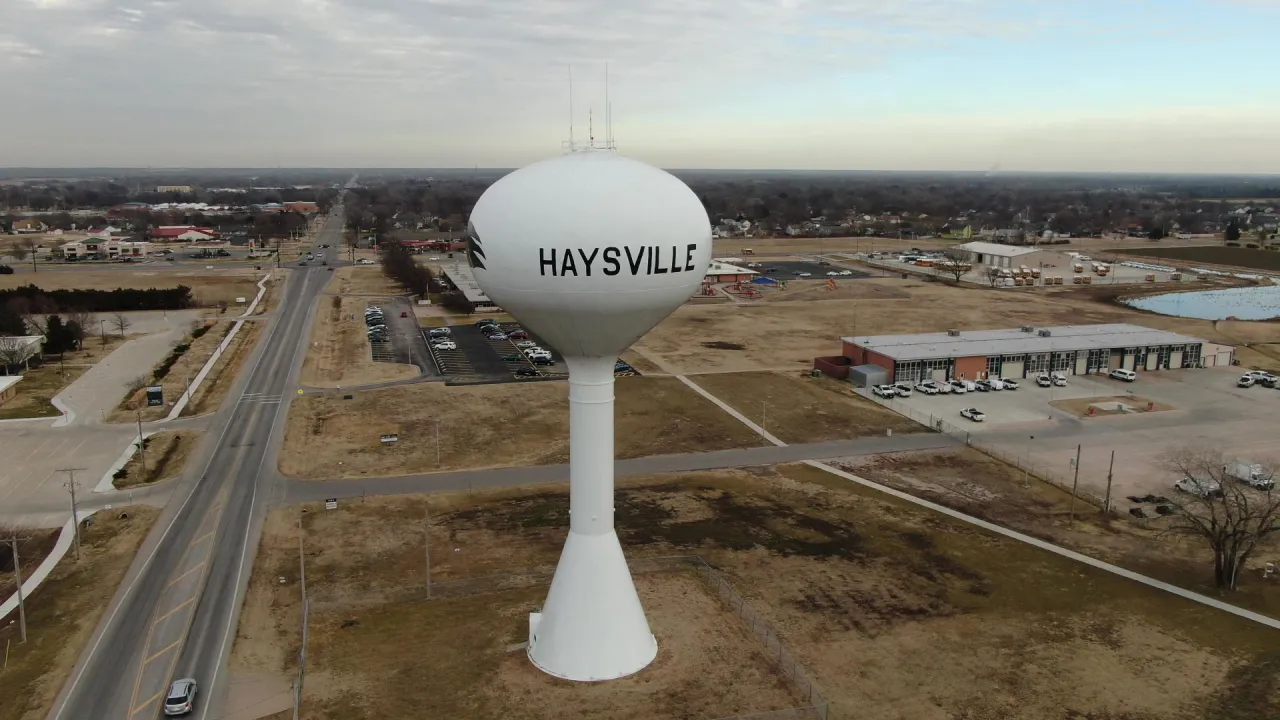 Haysville Kansas residential streets south of Wichita