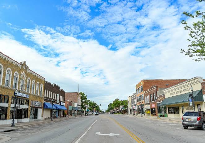 Downtown Emporia Kansas Commercial Street
