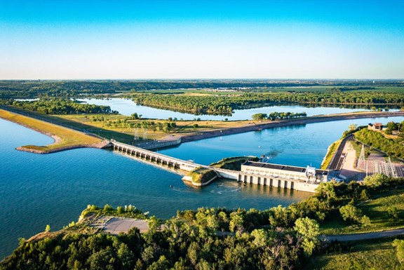 Yankton South Dakota Missouri River and Meridian Bridge