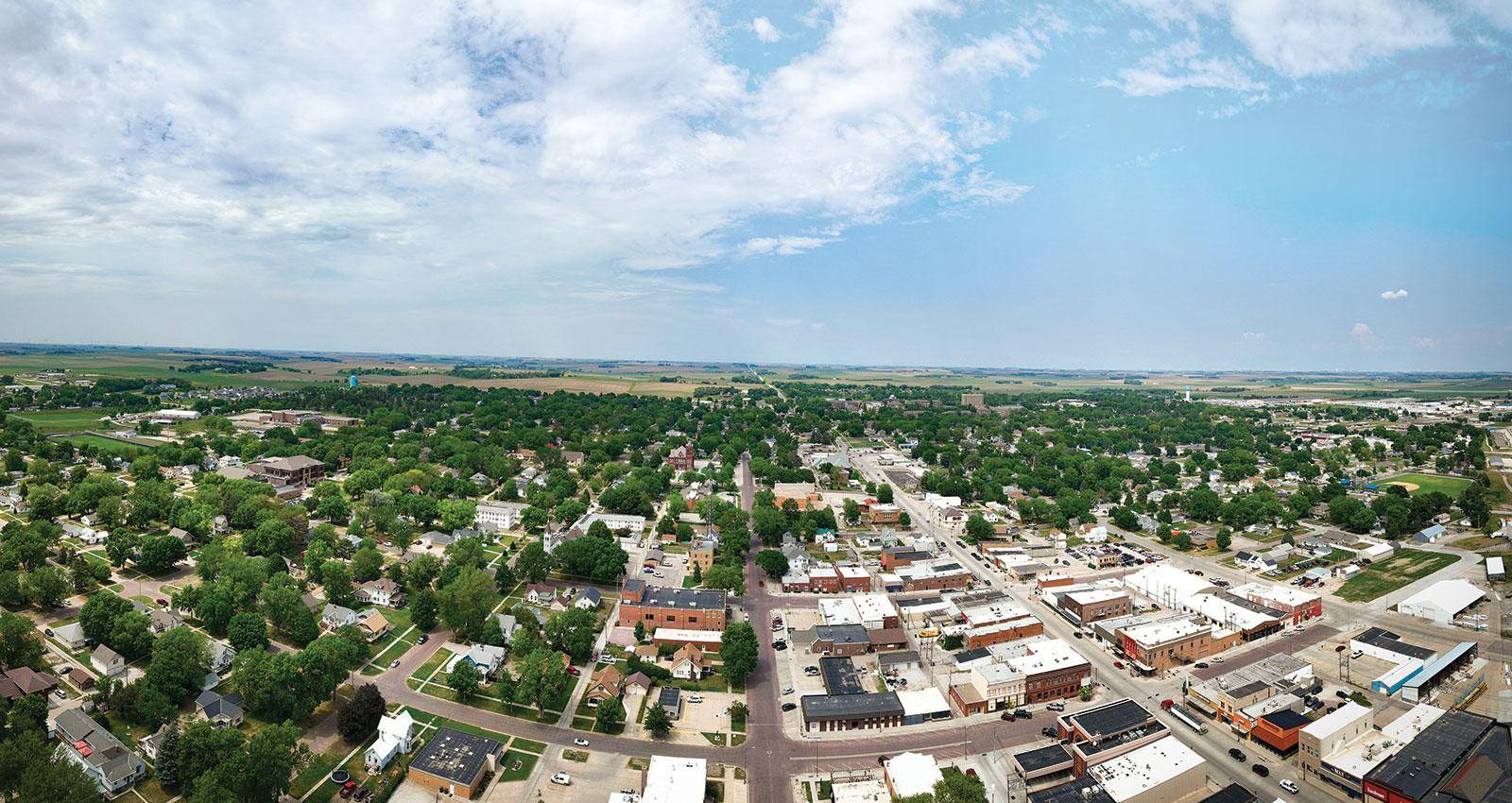 Wayne State College campus in Wayne, Nebraska