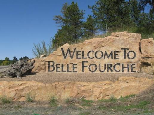 Belle Fourche South Dakota Geographic Center monument and ranching heritage