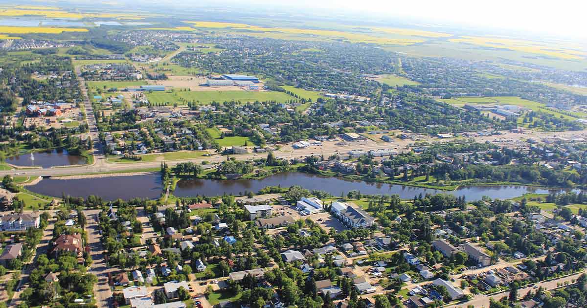 Central Alberta landscape representing the Camrose market