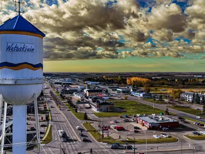 Edmonton region skyline representing the Wetaskiwin market
